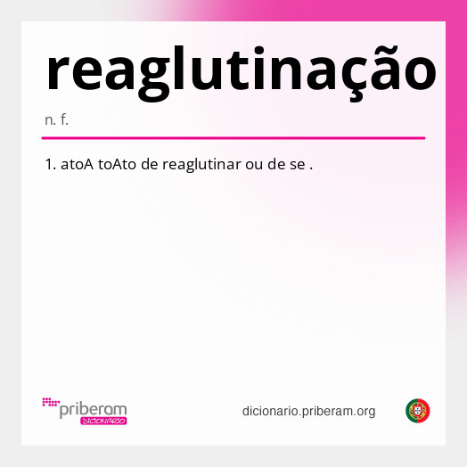 Significado de reaglutinação