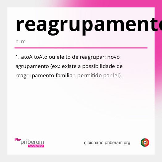 Significado de reagrupamento