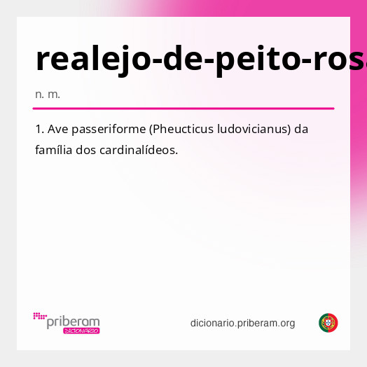 Significado de realejo-de-peito-rosado