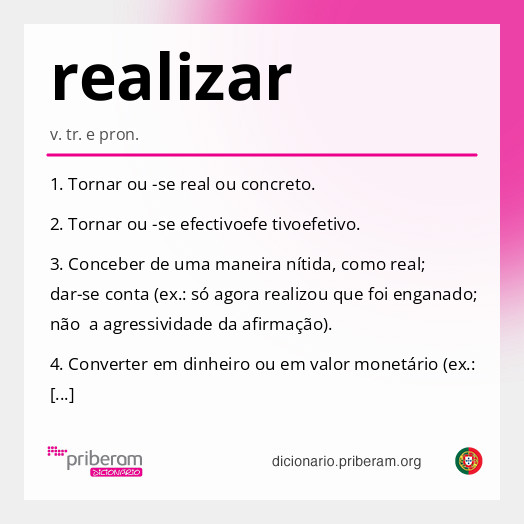 Significado de realizar
