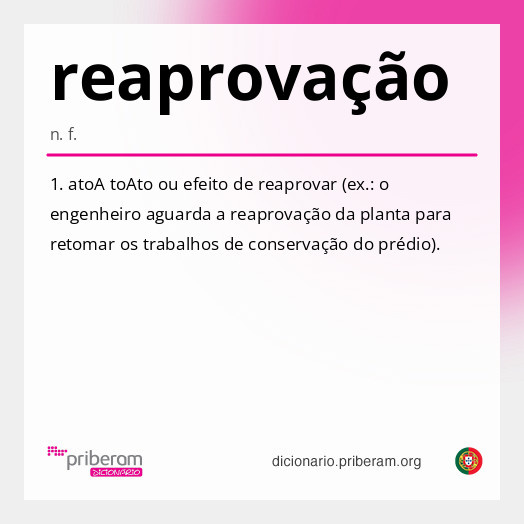 Significado de reaprovação