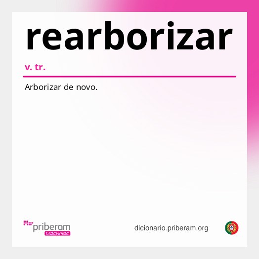 Significado de rearborizar