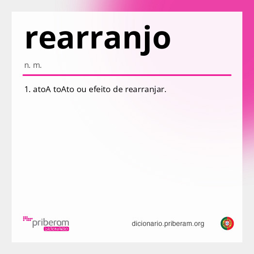 Significado de rearranjo