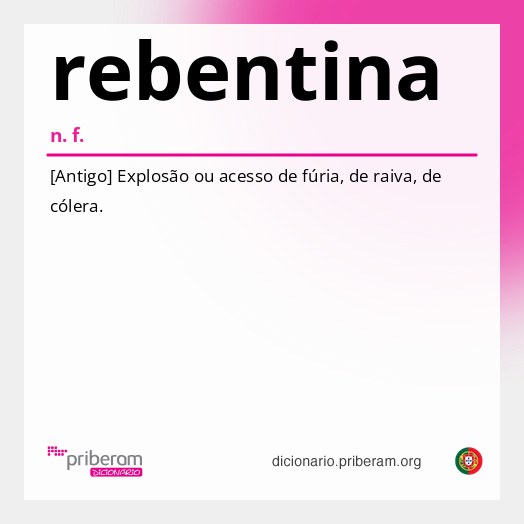 Significado de rebentina