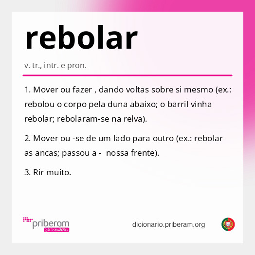 Significado de rebolar
