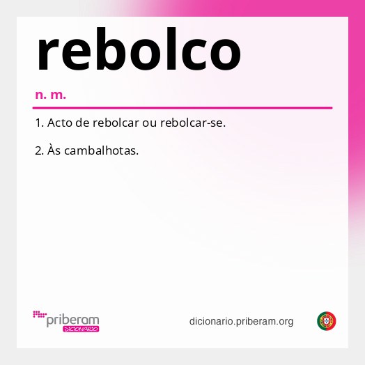 Significado de rebolco