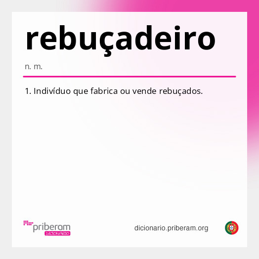 Significado de rebuçadeiro