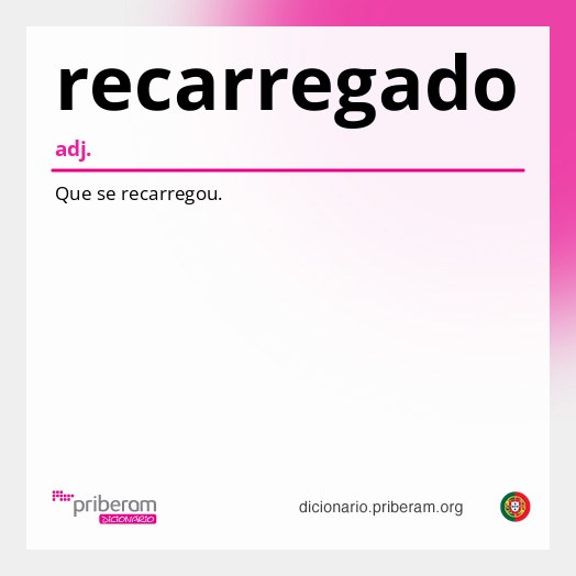 Significado de recarregado