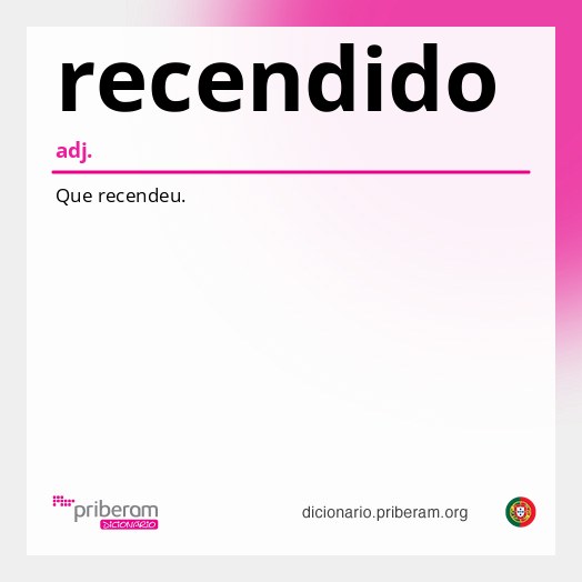 Significado de recendido