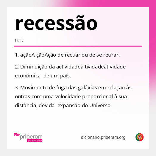 Significado de recessão