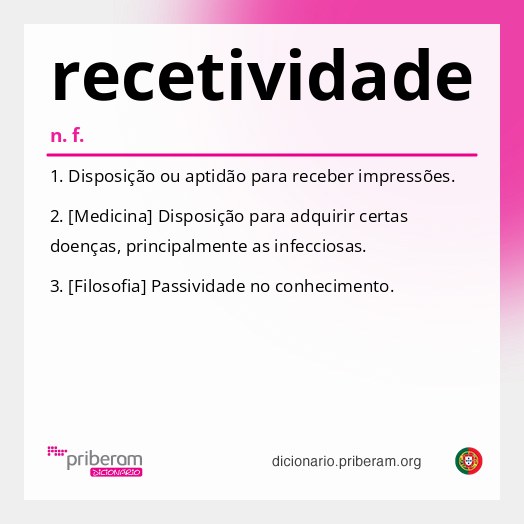 Significado de recetividade