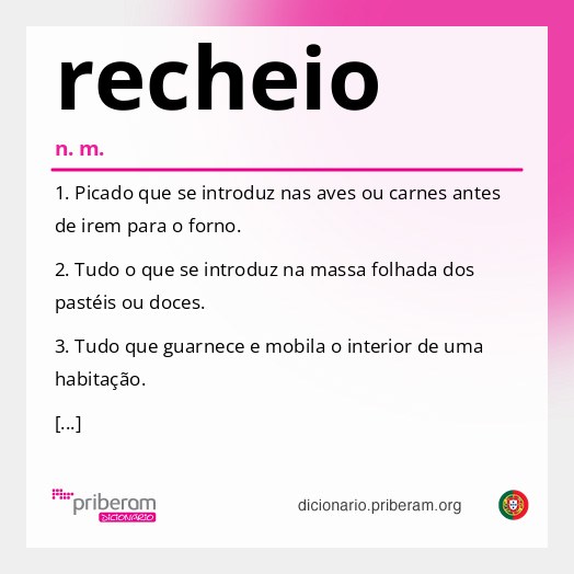Significado de recheio