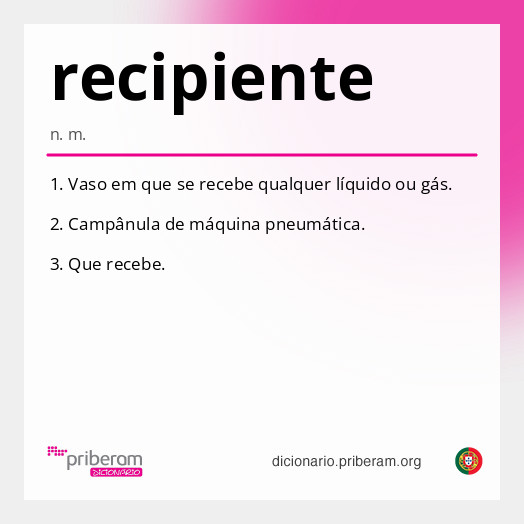 Significado de recipiente