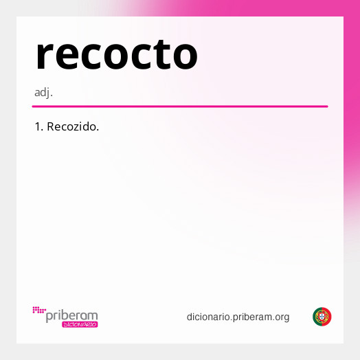 Significado de recocto