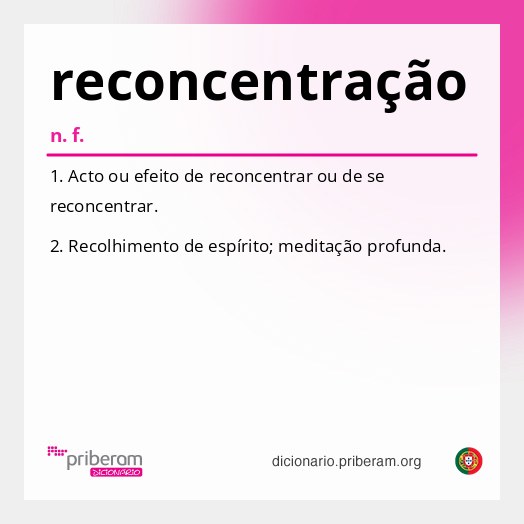 Significado de reconcentração