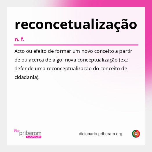 Significado de reconcetualização