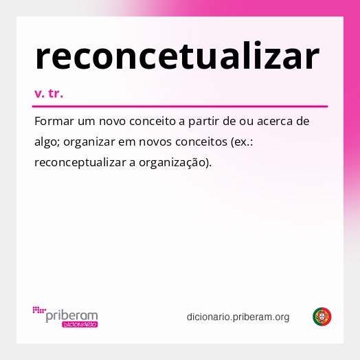 Significado de reconcetualizar