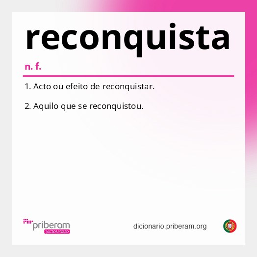 Significado de reconquista