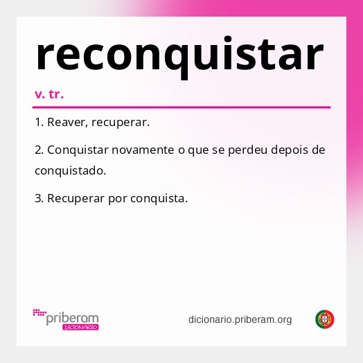 Significado de reconquistar