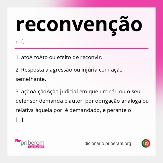 Significado de reconvenção