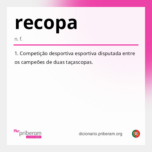 Significado de recopa