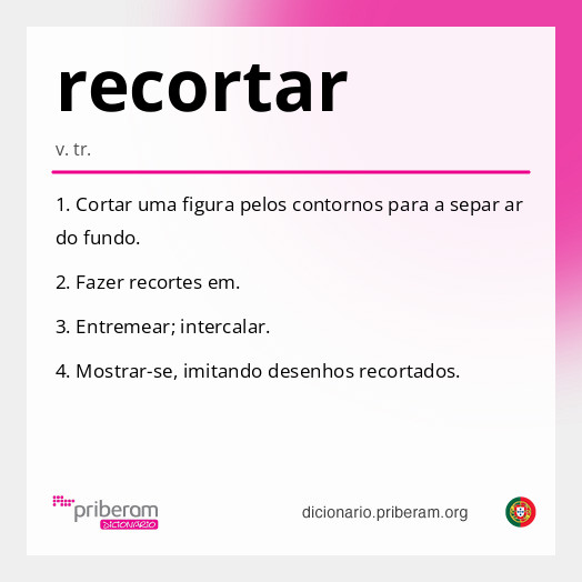 Significado de recortar