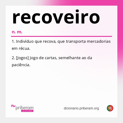 Significado de recoveiro