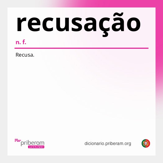 Significado de recusação