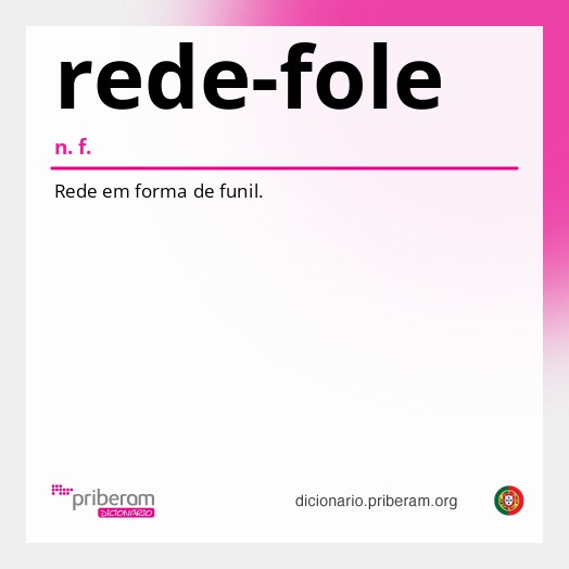 Significado de rede-fole