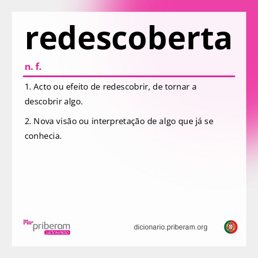 Significado de redescoberta