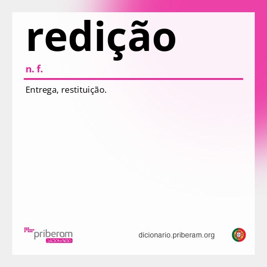 Significado de redição
