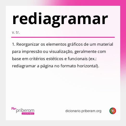 Significado de rediagramar