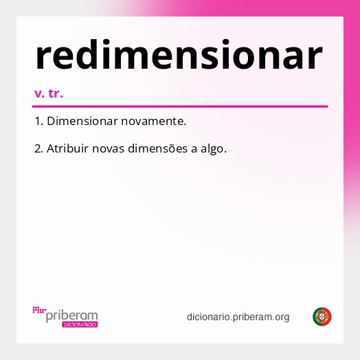 Significado de redimensionar