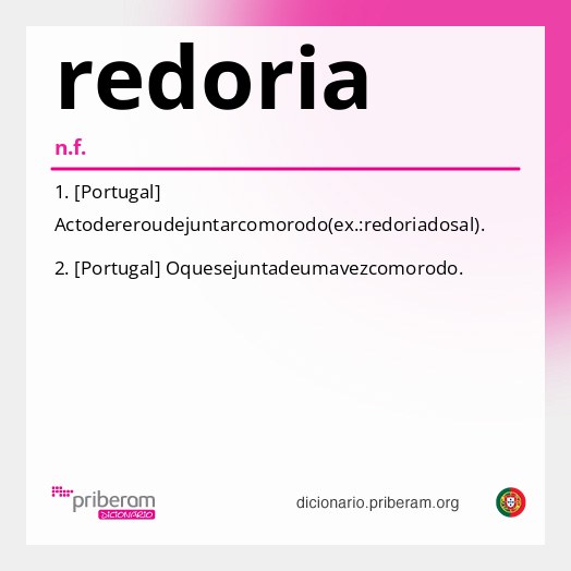 Significado de redoria
