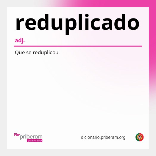 Significado de reduplicado
