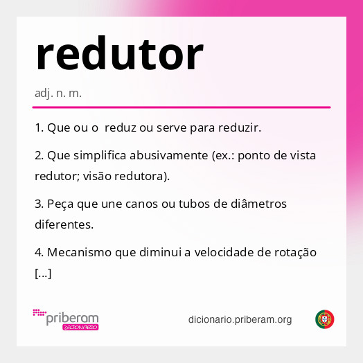 Significado de redutor