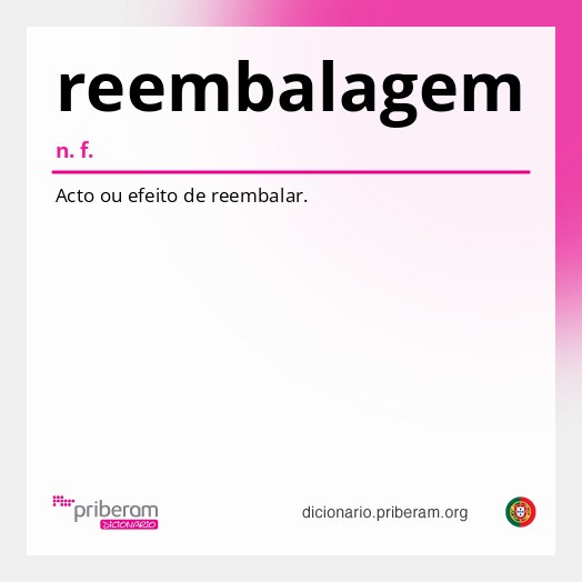 Significado de reembalagem