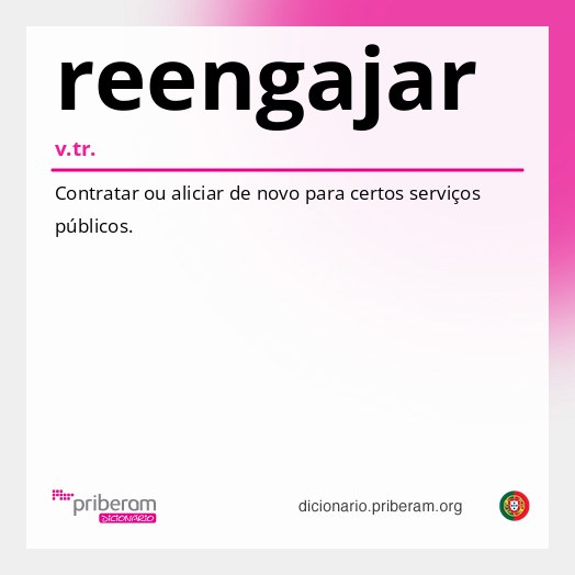 Significado de reengajar
