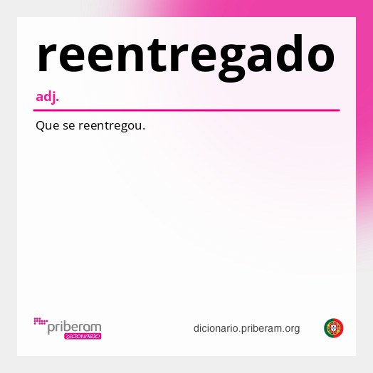 Significado de reentregado