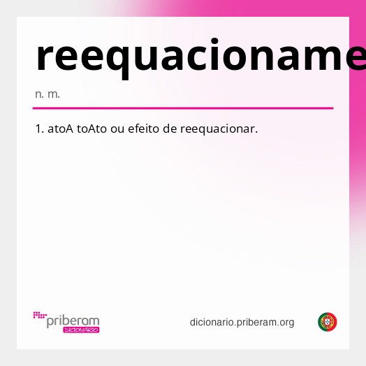 Significado de reequacionamento