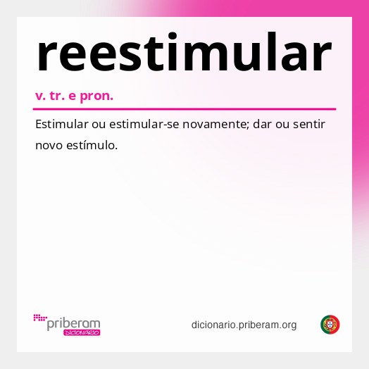 Significado de reestimular