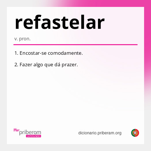Significado de refastelar