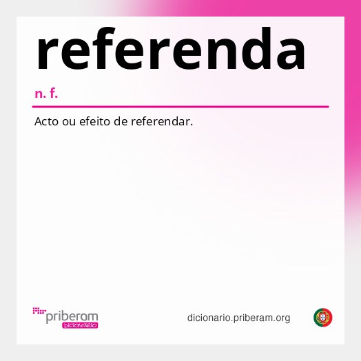 Significado de referenda