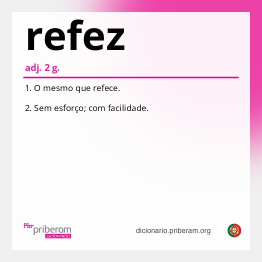 Significado de refez