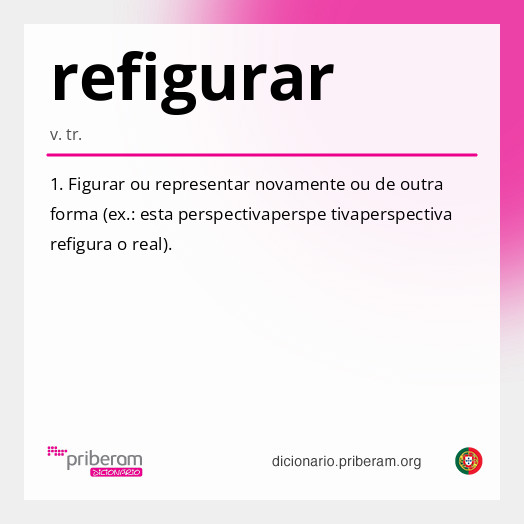 Significado de refigurar