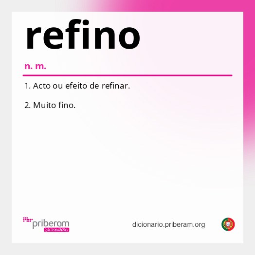 Significado de refino