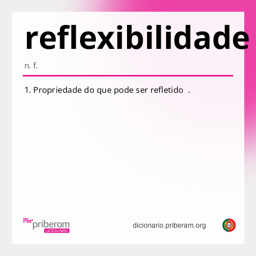 Significado de reflexibilidade
