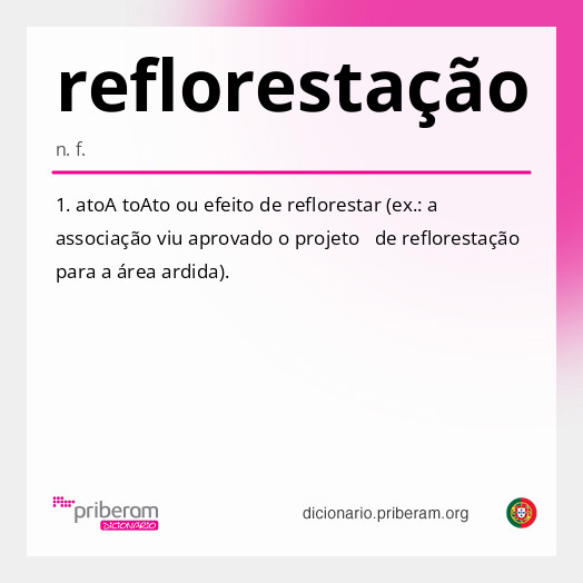 Significado de reflorestação