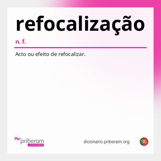 Significado de refocalização