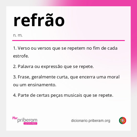 Significado de refrão